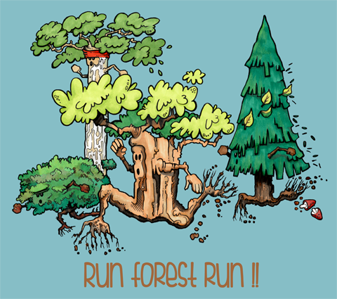 Trees running
