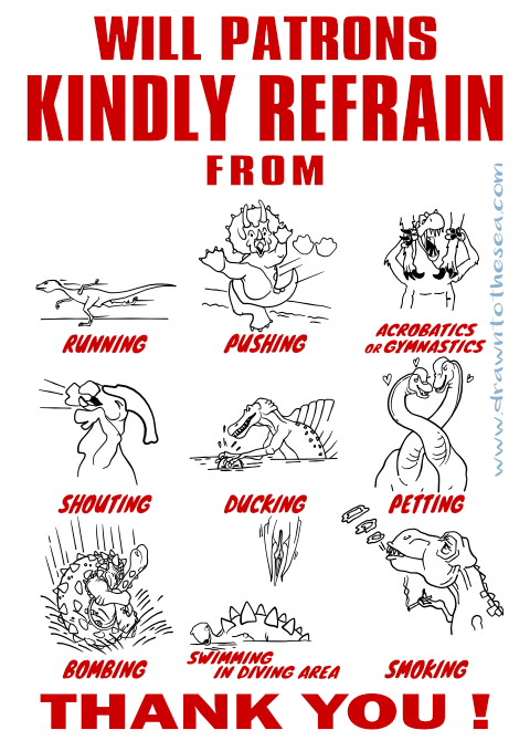 Dinosaur pool rules